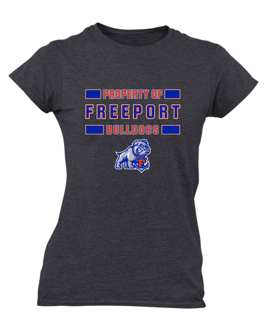 Freeport Bulldogs Anchor Property Of Women's Premium SS T-Shirt