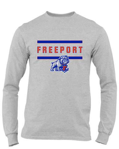 Freeport Bulldogs Anchor Mascot #4 Men's LS T-Shirt