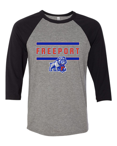 Freeport Bulldogs Anchor Mascot #4 Men's Baseball T-Shirt