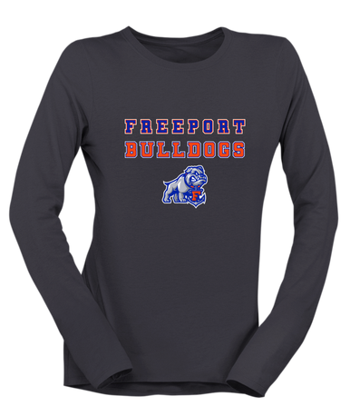 Freeport Bulldogs Anchor Spirit Women's Premium LS T-Shirt