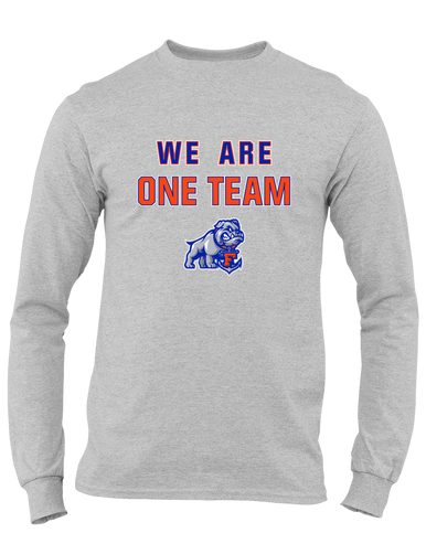 Freeport Bulldogs Anchor We Are One Team Men's LS T-Shirt