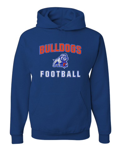 Freeport Bulldogs Anchor Football #1 Men's Premium Hoodie
