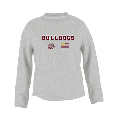 King's Fork Bulldogs Team Colors Flag Women's Sweatshirt