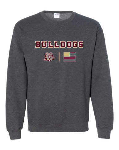 King's Fork Bulldogs Team Colors Flag Men's Sweatshirt