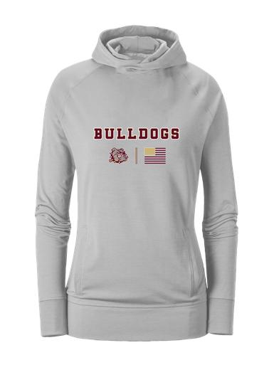 King's Fork Bulldogs Team Colors Flag Women's Hoodie