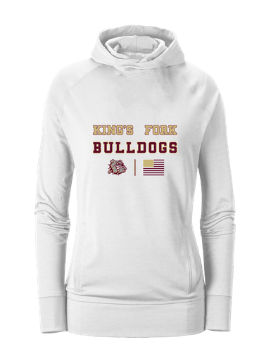 King's Fork Bulldogs Spirit Flag Women's Hoodie