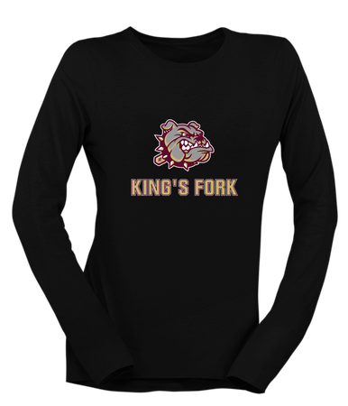 King's Fork Bulldogs Mascot #2 Women's LS T-Shirt