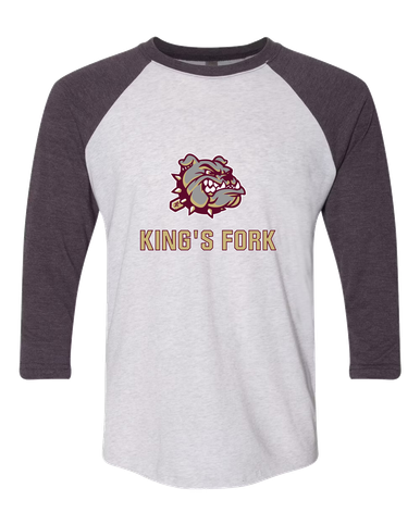 King's Fork Bulldogs Mascot #2 Women's Baseball T-Shirt