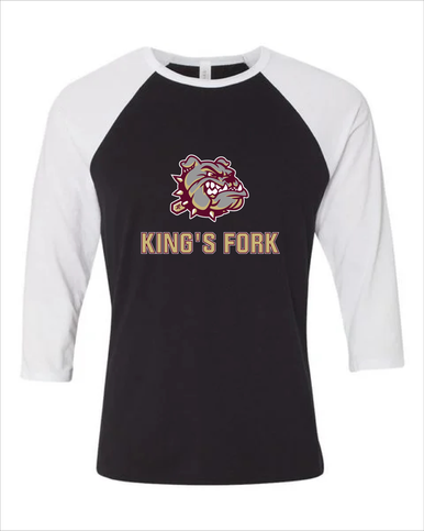 King's Fork Bulldogs Mascot #2 Men's Baseball T-Shirt