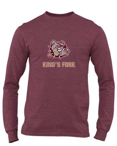 King's Fork Bulldogs Mascot #2 Men's LS T-Shirt
