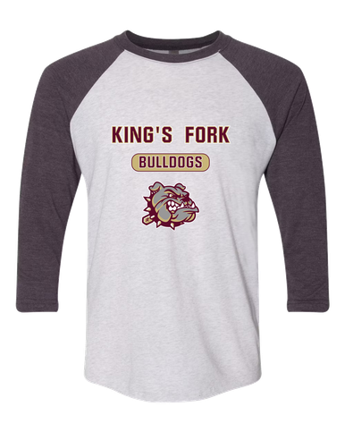 King's Fork Bulldogs Mascot #3 Men's Baseball T-Shirt