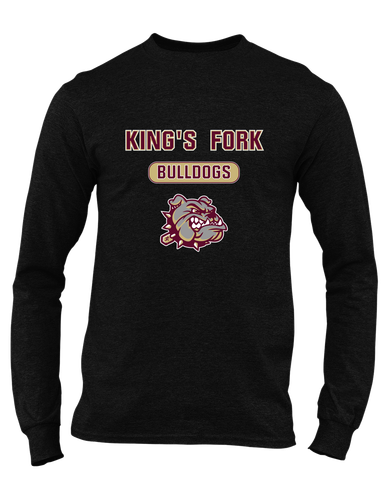 King's Fork Bulldogs Mascot #3 Men's LS T-Shirt