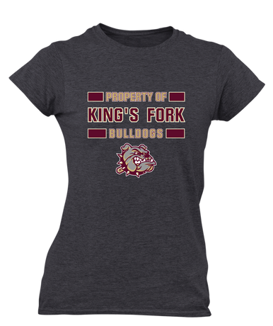 King's Fork Bulldogs Property Of Women's SS T-Shirt