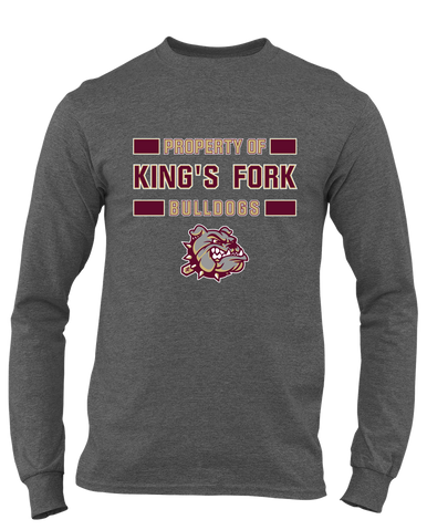 King's Fork Bulldogs Property Of Men's LS T-Shirt