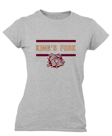 King's Fork Bulldogs Mascot #4 Women's SS T-Shirt