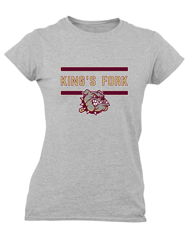King's Fork Bulldogs Mascot #4 Women's Premium SS T-Shirt