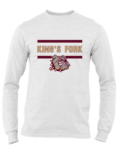 King's Fork Bulldogs Mascot #4 Men's Premium LS T-Shirt