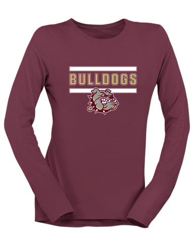 King's Fork Bulldogs Mascot #5 Women's LS T-Shirt