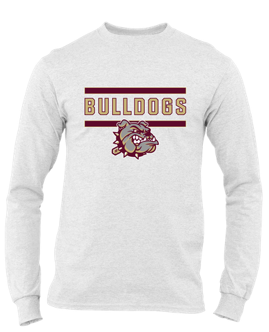 King's Fork Bulldogs Mascot #5 Men's LS T-Shirt