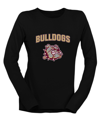 King's Fork Bulldogs Mascot #6 Women's LS T-Shirt