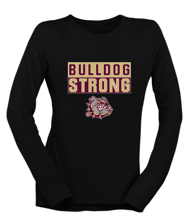 King's Fork Bulldogs Strong #1 Women's LS T-Shirt