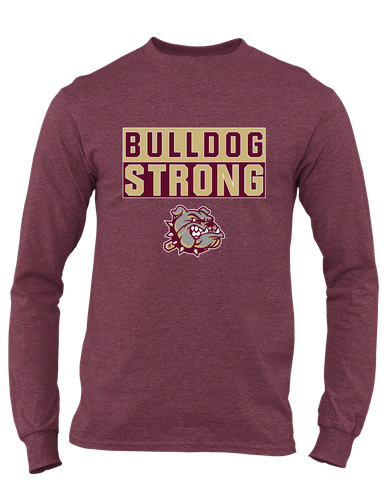 King's Fork Bulldogs Strong #1 Men's LS T-Shirt
