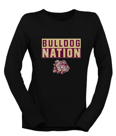 King's Fork Bulldogs Nation #1 Women's Premium LS T-Shirt