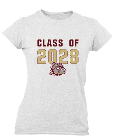 King's Fork Bulldogs Class of 2028 Women's Premium SS T-Shirt