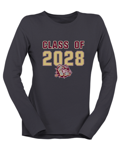 King's Fork Bulldogs Class of 2028 Women's LS T-Shirt