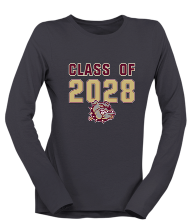 King's Fork Bulldogs Class of 2028 Women's Premium LS T-Shirt