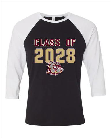 King's Fork Bulldogs Class of 2028 Men's Baseball T-Shirt