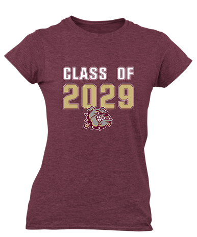King's Fork Bulldogs Class of 2029 Women's Premium SS T-Shirt