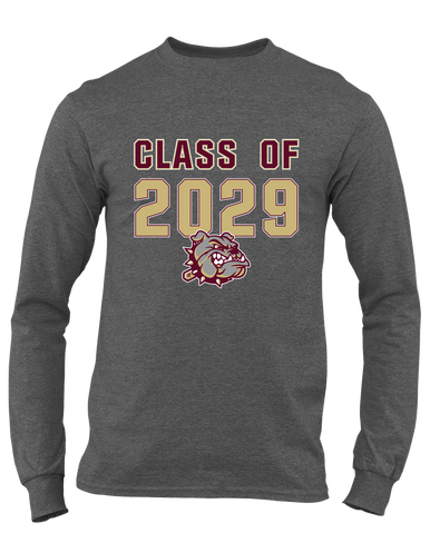 King's Fork Bulldogs Class of 2029 Men's LS T-Shirt