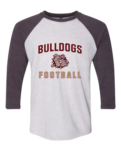 King's Fork Bulldogs Football #1 Women's Baseball T-Shirt