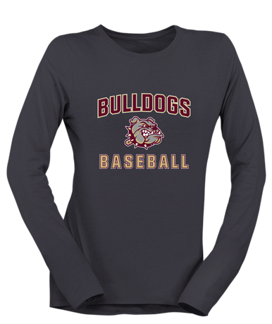 King's Fork Bulldogs Baseball #1 Women's LS T-Shirt