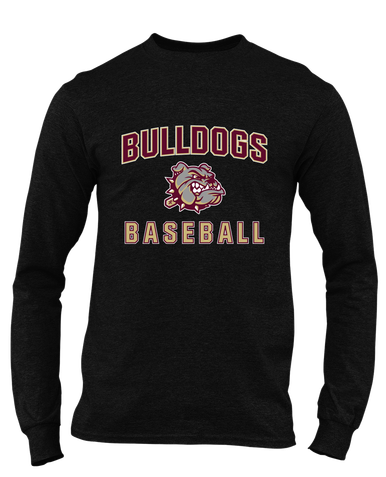 King's Fork Bulldogs Baseball #1 Men's LS T-Shirt