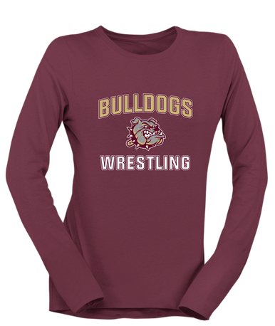 King's Fork Bulldogs Wrestling Women's LS T-Shirt
