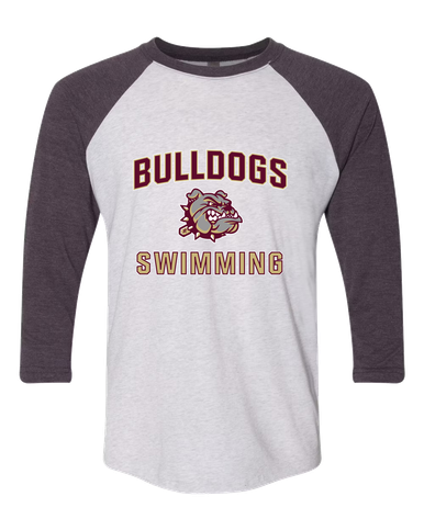 King's Fork Bulldogs Swimming Men's Baseball T-Shirt