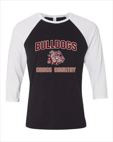 King's Fork Bulldogs Cross Country Men's Baseball T-Shirt