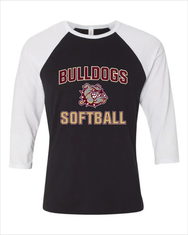 King's Fork Bulldogs Softball #1 Women's Baseball T-Shirt