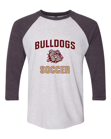 King's Fork Bulldogs Soccer #1 Women's Baseball T-Shirt