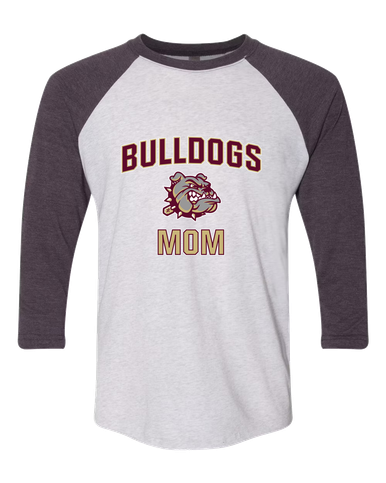 King's Fork Bulldogs Mom Women's Baseball T-Shirt