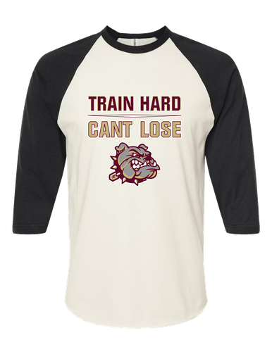 King's Fork Bulldogs Train Hard, Can't Lose Women's Baseball T-Shirt