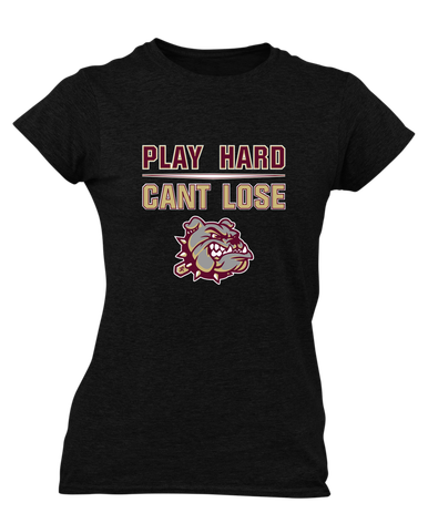 King's Fork Bulldogs Play Hard, Can't Lose Women's SS T-Shirt