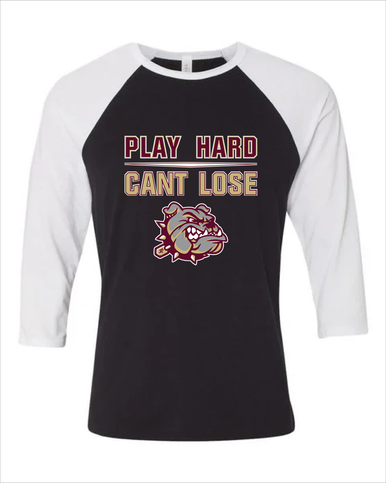 King's Fork Bulldogs Play Hard, Can't Lose Men's Baseball T-Shirt