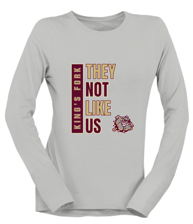 King's Fork Bulldogs They Not Like Us #1 Women's Premium LS T-Shirt