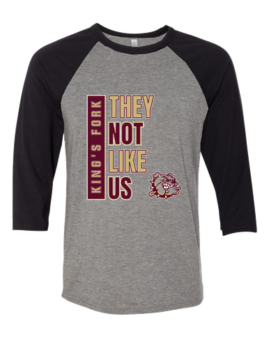 King's Fork Bulldogs They Not Like Us #1 Men's Baseball T-Shirt