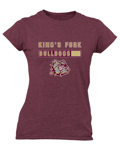 King's Fork Bulldogs Mascot #7 Women's Premium SS T-Shirt
