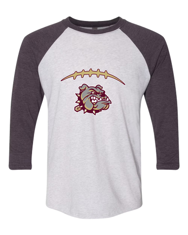 King's Fork Bulldogs Football #2 Women's Baseball T-Shirt
