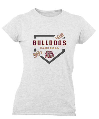 King's Fork Bulldogs Baseball #2 Women's SS T-Shirt